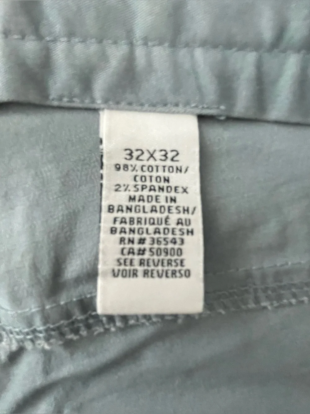 Calvin Klein Men’s Slim Fit Stretch Chino Pants - Grey 32L x 32W